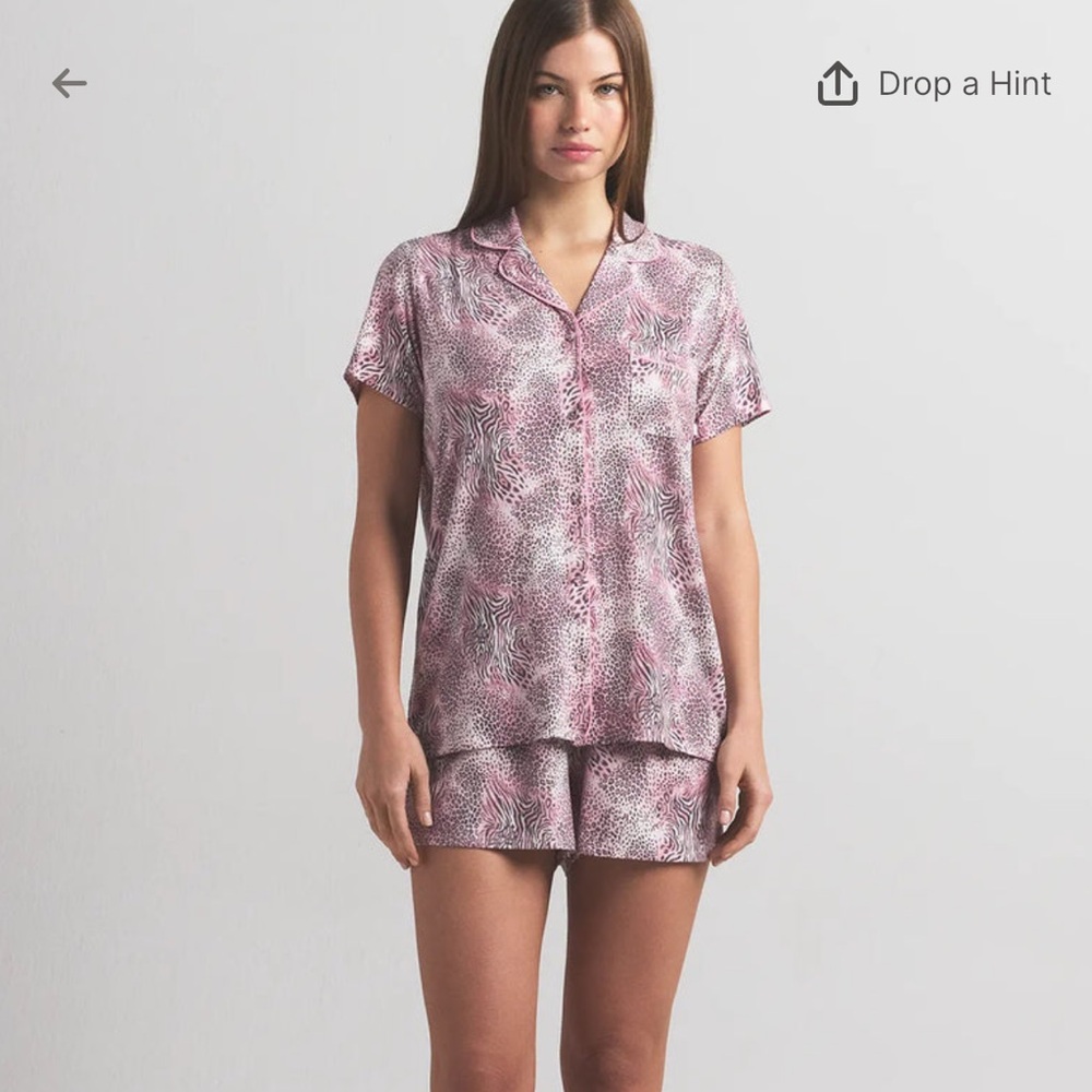 Skims pjs bloom mini multi animal